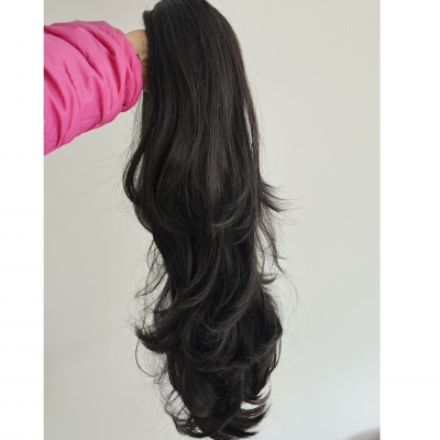 Long Wavy Half Wig - 24 inches