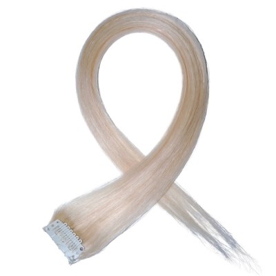 #60 Barbie Blonde - Clip in Hair Streaks 