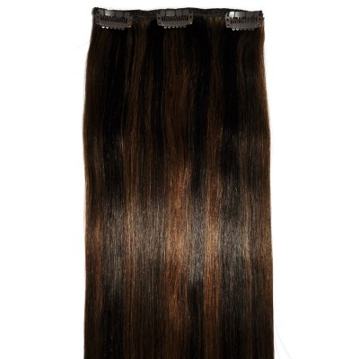 #2/6 Caramel Mocha Blend - Clip in Hair Piece