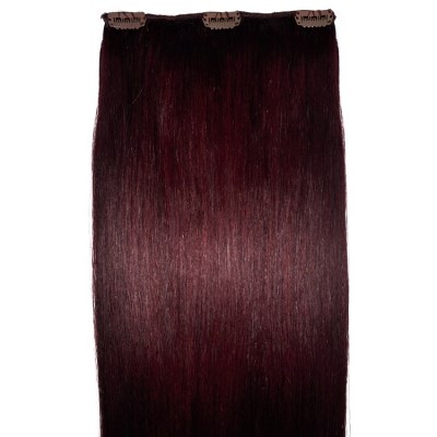 #99J Mahogany - Intense Red - Clip in Hair Piece